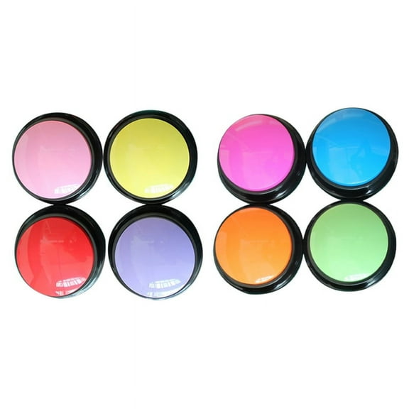 8PCS Squeeze Sound Box Music Box Recordable Voice Sound Button Supplies Communication Button Buzzer Sounding Box