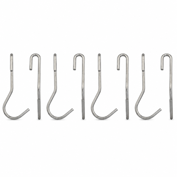 8PCS Stainless Steel Crossbar Hooks S Type Towel Bar Hooks for Hanging Kitchen Utensils Heavy Duty pots and Pans Wardrobes Storerooms Bathrooms Garages