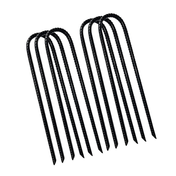 8PCS Sturdy Metal U Type Ground Anchors Suitable for Securing Tents and Shelters in All Soil Type Weather