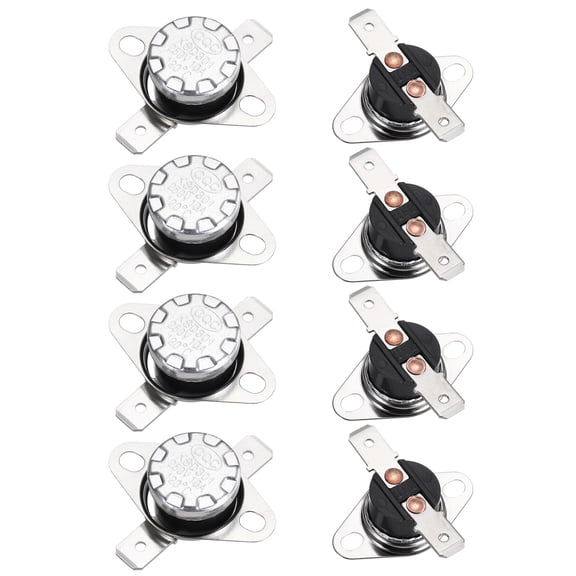 8PCS Temperature Control Switch Thermostat 120°C 10A N.C 6.3mm Pin