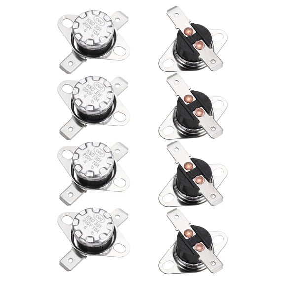 8PCS Temperature Control Switch Thermostat 5°C 10A N.C 6.3mm Pin