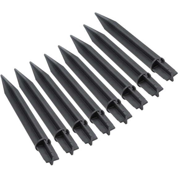 8PCS Torch Stake 8.26 Inch Pathway Light Stake Plastic Path Light Replacement ABS Plastic Stake Solar Stake for Garden, Pathway Lamps(Head Mounting Dia 0.82 Inch)