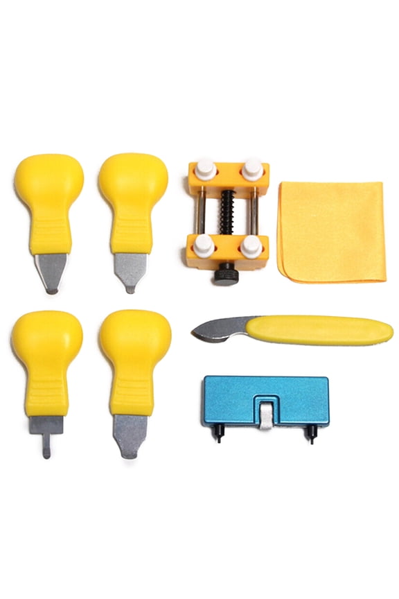8PCS Watch Back Case Opener Remover Holder Battery Replacement Pry Accessories Kit