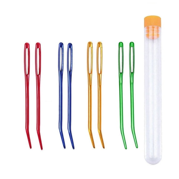 8PCS Yarn Needle,Weaving Needle Tapestry Bent Needles for Crochet Large Eye Darning Knitting
