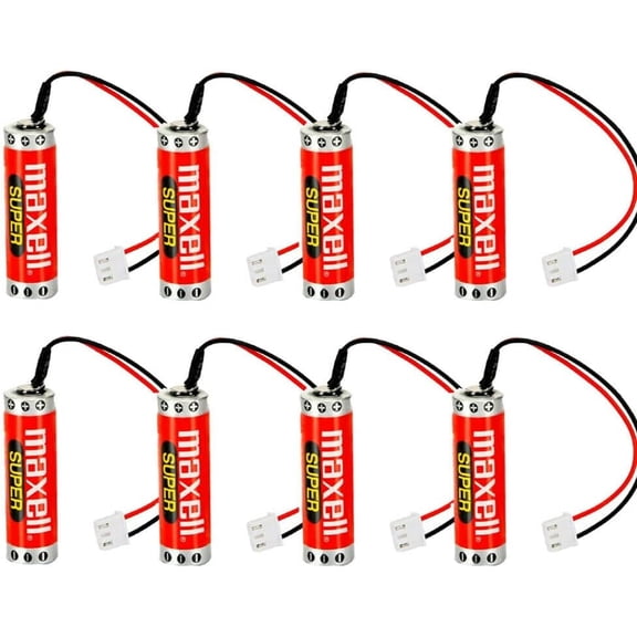 8PCS new ER6C AA 3.6V 1800mAh PLC Battery for Mitsubishi FX F2-40BL Plug