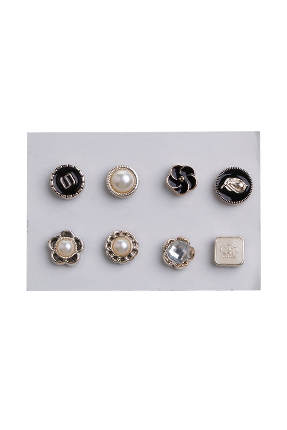 8PCs Super Strong Magnetic Hijab Pins Magnetic Scarf Brooch Round Clip MultiUse