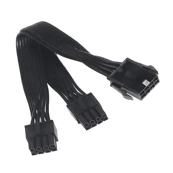 8PIN to 2x 8PIN (4+4) 18AWG for Networking Power Cable Cord 8PIN 4+4Pin