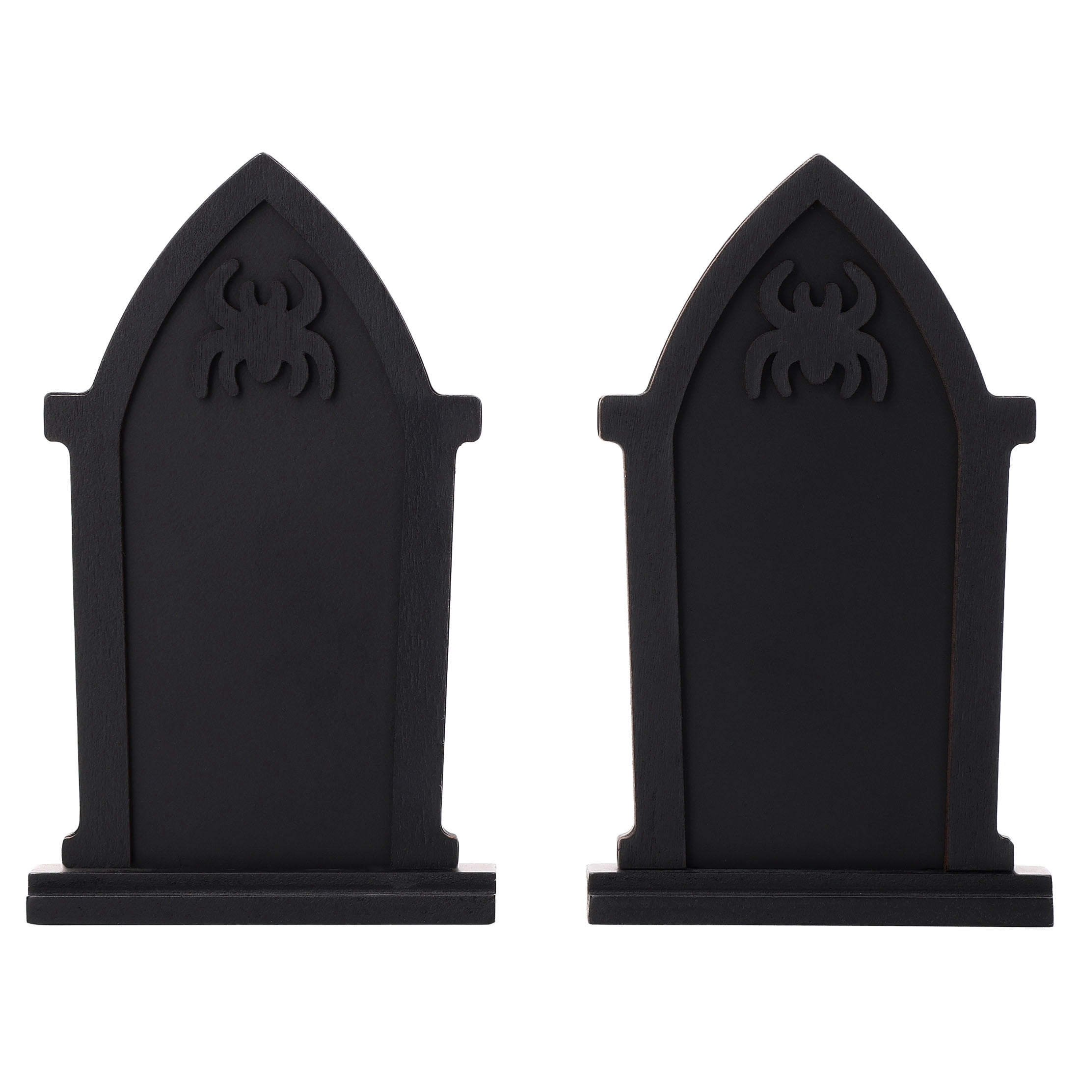 Mini Chalkboard Tombstone Decorations, Black, 9 Pieces, Halloween by Way To Celebrate