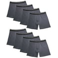 thumbnail image 1 of 8PK Mens Performance Boxer Briefs Breathable Comfort Waistband Underwear Shorts, 1 of 4