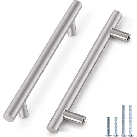 8PK Probrico Cabinet Handles Brushed Nickel Drawer Cabinet Pulls 6-3/10" C/C