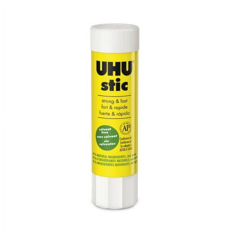 8PK UHU Stic Permanent Glue Stick, oz, Dries Clear (99648