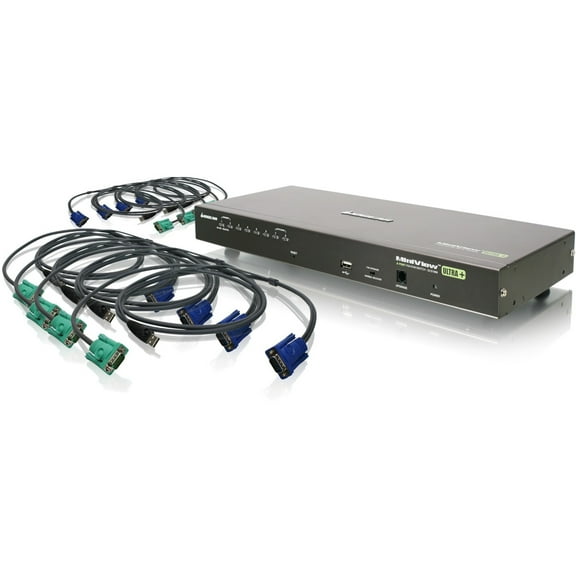 8PORT COMBO VGA KVMP SWITCH WITH USB CABLES
