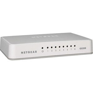 NETGEAR - 8-Port 10/100/1000 Mbps Gigabit Unmanaged Switch - White