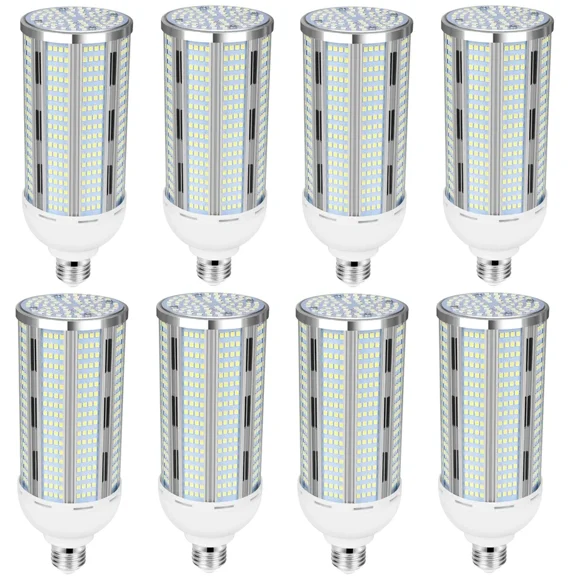 8Pack 100W LED Corn Bulb, 12000 Lumens Super Bright Light, 5000K Daylight White LED Corn Light Bulb, E26/E39 Mogul Base LED Bulb for Outdoor Indoor Garage Warehouse Factory Workshop