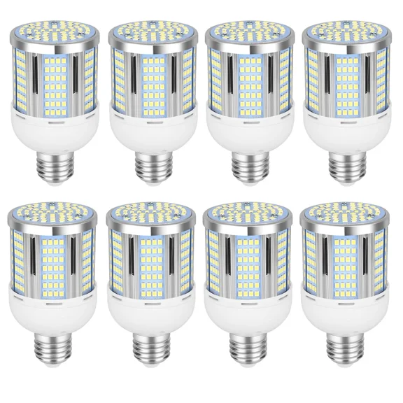 8Pack 200W Equivalent Led Corn Light Bulb, 3000 Lumen 3000K Warm White 30W LED Corn Lamp, E26/E27 Base LED Light Bulb for Home Garden Garage Backyard Street Office Household