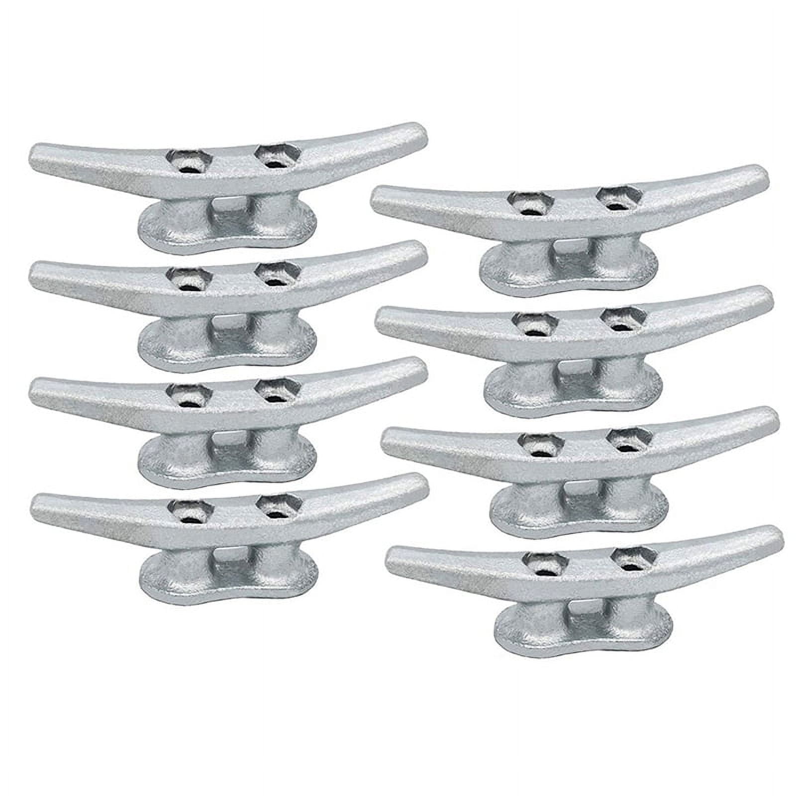 8Pack 4 Inch Galvanized Iron Dock Cleat,Rope Cleat,Anchor Line Cleat