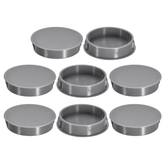 8Pack 45mm/1.77" Plastic Hole Plugs Panel Flush Type Knockout Locking Plugs, Grey
