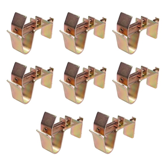 8Pack 5-3/8" x 2-3/4" x 8-13/16" Landscape E-Track Tool Holder for X Track Systems - E-Track Accessories for Utility Trucks, Trailers, Cargo Vans, Garages, and Workshops - 200lbs WLL