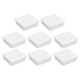 thumbnail image 1 of 8Pack 70mmx70mm(2.76inch) Plastic Tubing Plug Square Post End Caps White, 1 of 6