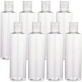 thumbnail image 1 of 8Pack 8.5oz Large Plastic Press Cap Bottles Clear Refillable Lotion Bottles, 1 of 9