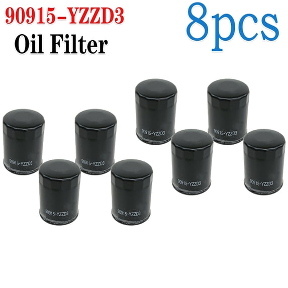 8Pack 90915-YZZD3 Oil Filter For 4Runner FJ Cruiser Land Cruiser Sequoia Tacoma