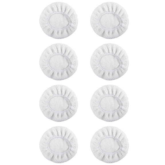 8Pack Car Polisher Pad Bonnet (5 To 6 Inches) Soft Microfiber Polishing Bonnet Buffing Pad Cover