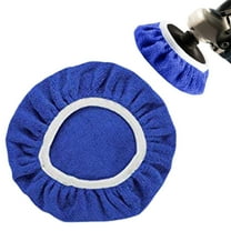 8Pack Car Polisher Pad Bonnet (9 To 10 Inches) Soft Microfiber Polishing Bonnet Buffing Pad Cover/ Lambskin Waxed Sleeves 9-10 Inches Blue