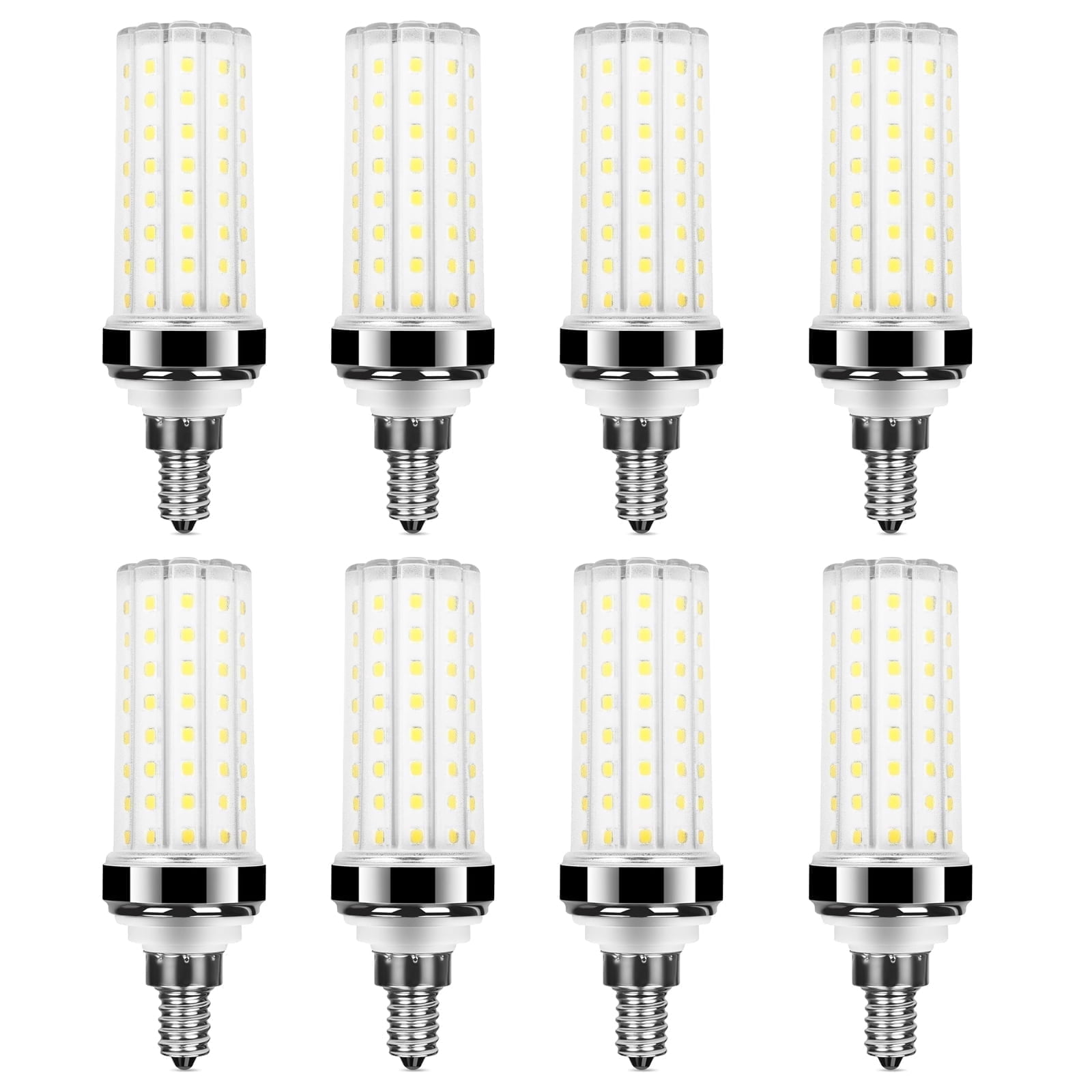 8 Pack E12 LED Bulb, LED Corn Light Bulb 150w Equivalent 1500 Lumen 6000K Daylight White 20W Ceiling Fan LED Light Bulb for Home Garage Warehouse Indoor Outdoor Led Corn Bulb
