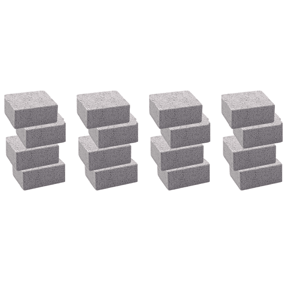 8Pack Grill Griddle Cleaning Brick Block,Grill Cleaning Brick,for Flat Tops, Griddles, Grills - Natural Lava Pumice Rock,8 x Cleaning Brick Block,Gray