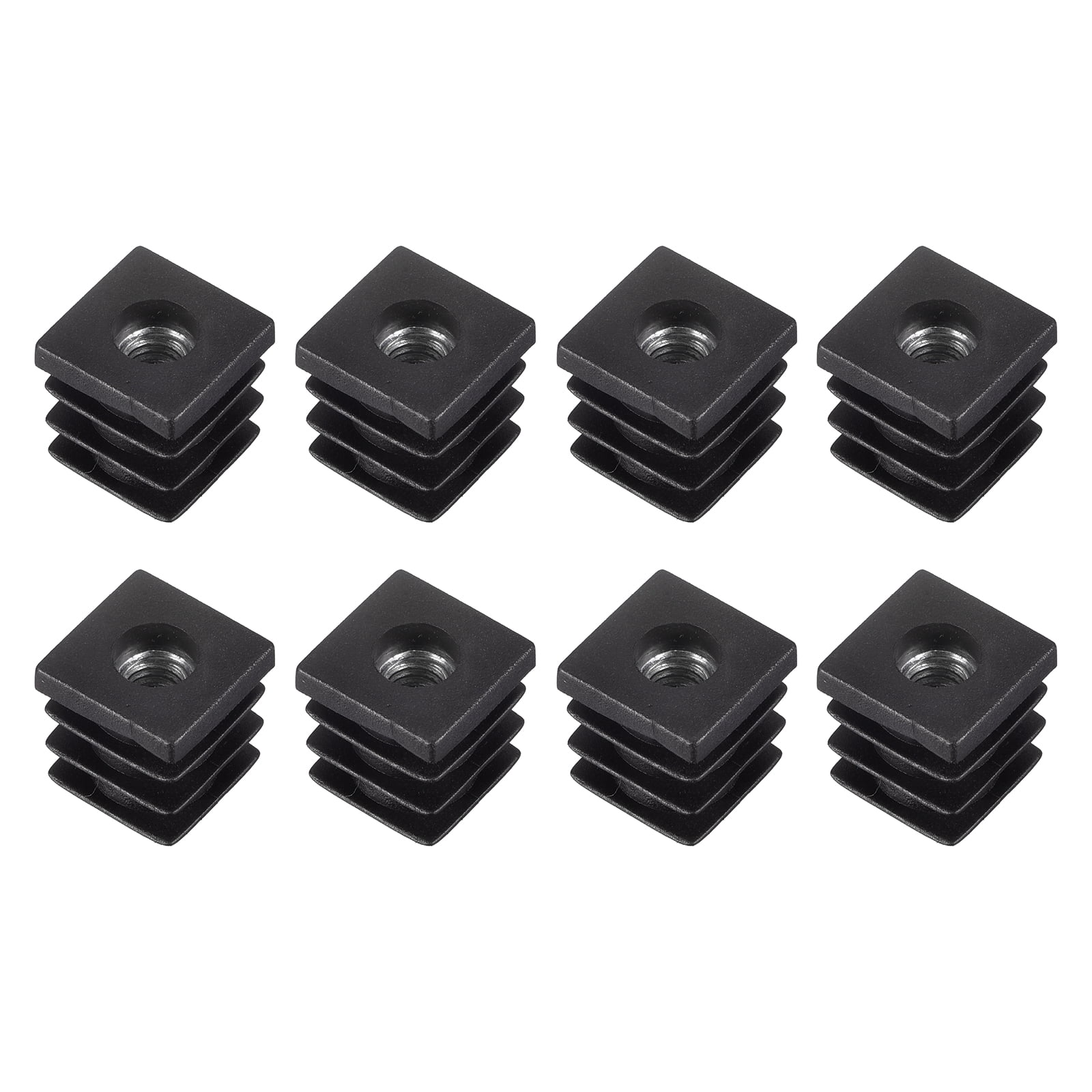 8Pack Inserts for Square Tubes with M6 Thread, for 0.63"x0.63" OD