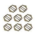 thumbnail image 1 of 8Pack Metal Adjuster Slide Buckles, 20mm Webbing Strap Roller Pin Clip (Bronze), 1 of 6