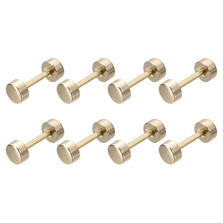 8Pack Metal Bag Strap Connect Buckles,16x26mm Purse Screw Fixing Rivets (Light Golden)