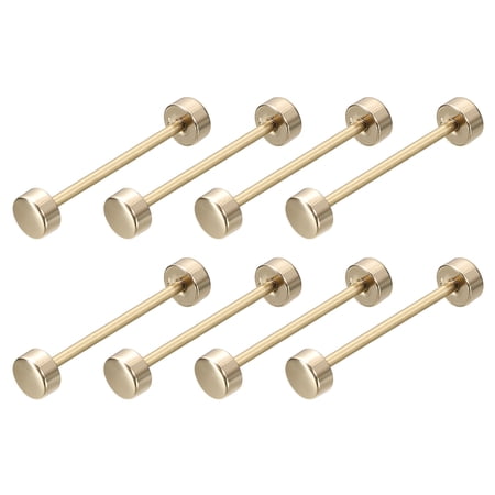 8Pack Metal Bag Strap Connect Buckles,32x42mm Purse Screw Fixing Rivets (Light Golden)