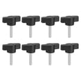 thumbnail image 1 of 8Pack Metric Carbon Steel Clamping Screw Knob T Shaped Thumb Screws M4 x 20mm, 1 of 5