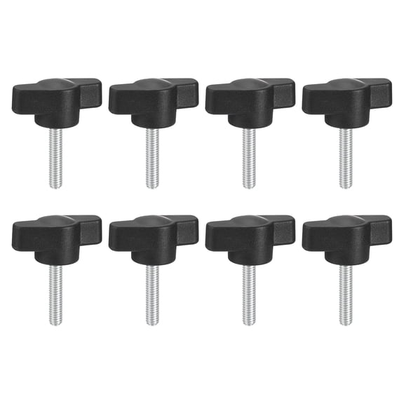 8Pack Metric Carbon Steel Clamping Screw Knob T Shaped Thumb Screws M4 x 20mm