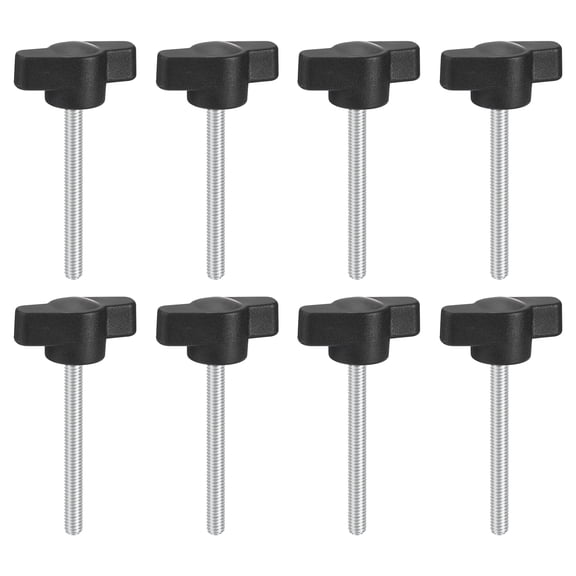 8Pack Metric Carbon Steel Clamping Screw Knob T Shaped Thumb Screws M4 x 40mm