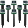 thumbnail image 1 of 8Pack Mole Repellent for Lawns, Gopher Repellent Ultrasonic Solar Powered Waterproof Vole Repellent Gopher Repellent for Garden and Yard-Square, 1 of 6