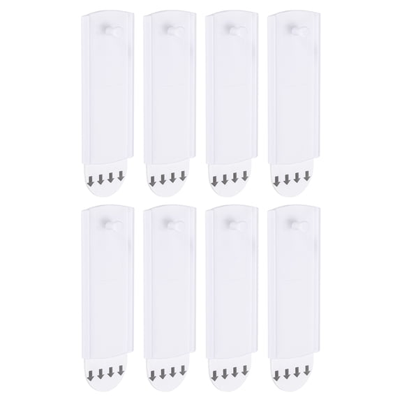 8Pack Picture Hangers, 3"x1.2" Picture Hanging Hook with Adhesive Strips, White