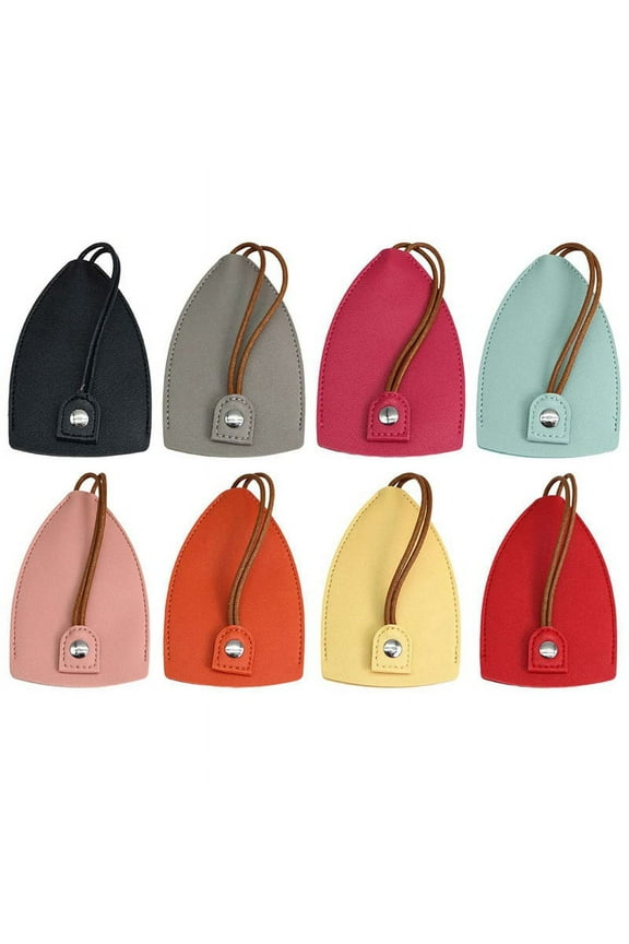 8Pack Pull Out Key Case, Pull-Out Cute Large-Capacity Car Stylish PU Leather Wallets