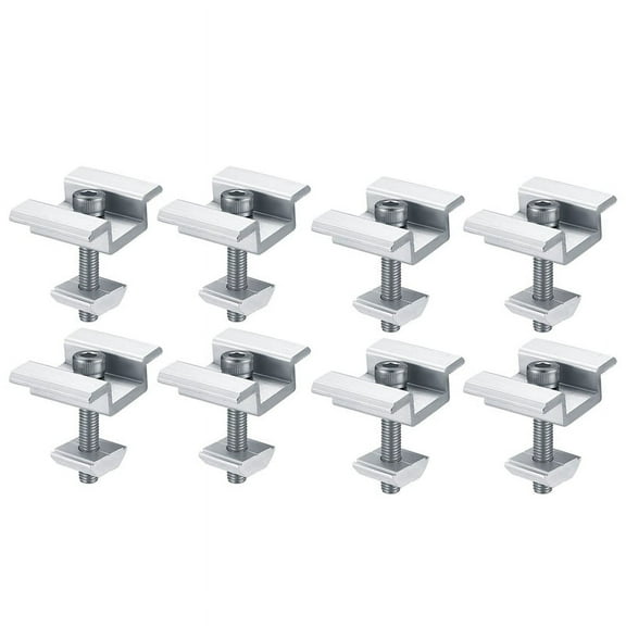 8Pack Solar Panel Mounting Brackets, Solar Panel End Clamps, Centre Clamps, for PV Solar Panel Solar Module 35mm