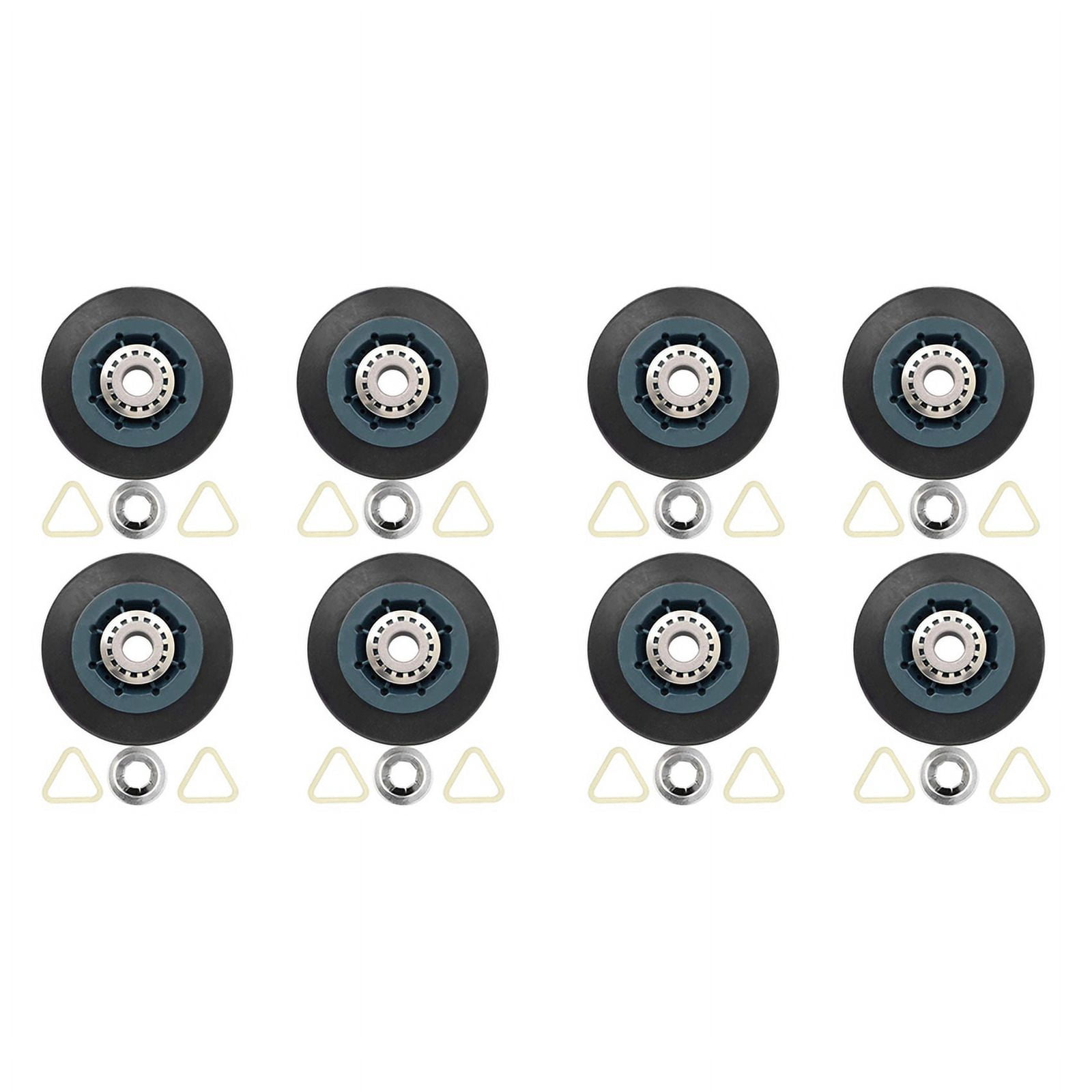 8Pack W10314173 Dryer Drum Roller Replacement for Dryer Compatible with WPW10314173 Roller Drum Support Kit Dryer Parts