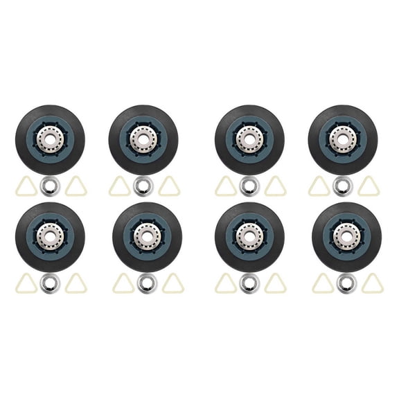 8Pack W10314173 Dryer Drum Roller Replacement for Dryer Compatible with WPW10314173 Roller Drum Support Kit Dryer Parts