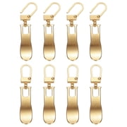 8Pack Zipper Pull Replacement, Wave Detachable Tiny Zipper Slider, Gold