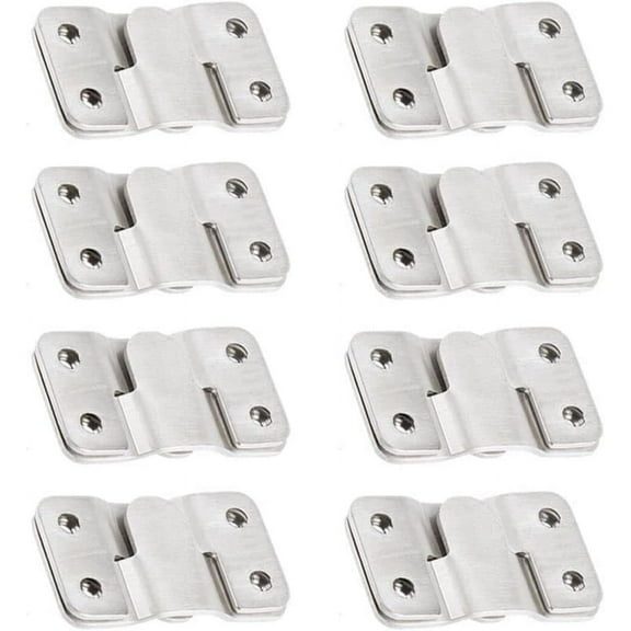 8Pairs Stainless Steel Interlock Hanging Buckle,Flush Concealed Mount Brackets Stainless Steel Z Clip Bracket Interlock Hanging Buckle Mountain Buckle for Picture Display