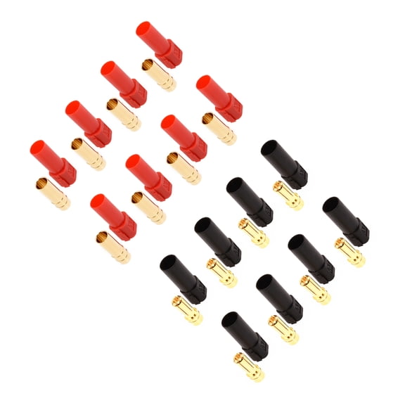 8Pairs XT150 Connectors Brass Gold Plated, 8AWG Cable, Portable and Secure, 16 Plastic Cases
