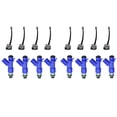 thumbnail image 1 of 8Pc 410Cc Injector with Plugs for 07-12 RSX K20 K24 B16 B18 16450RWCA01 16450-RWC-A01, 1 of 10