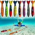thumbnail image 1 of 8Pc 5" Underwater Diving Torpedo Bandits, Swimming Pool Toy Sharks Glides Up to 20 Feet Fun Water Games for 5Y+ Boys and Girls, 1 of 6