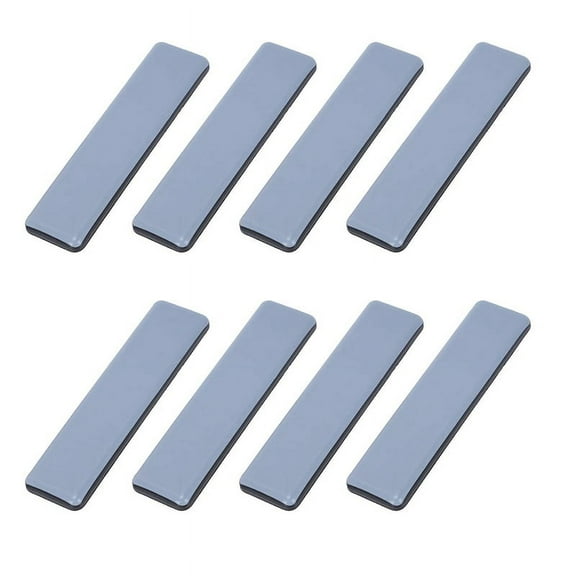 8Pc Furniture Glides Rectangle Sliders 25mm x 100mm Self Adhesive Moving for Floor Protector