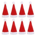 thumbnail image 1 of 8Pc Mini Christmas Hats, Christmas Candy Cane Hats, Christmas Non-Woven Fabric Hats (4Cm X 7Cm) - Lollipop Christmas Hat Small Mini Candy Santa Claus Cap Decoration Party, 1 of 1