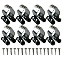 8Pc Pool Cue Clips Wall-Mounted Cue Holder Clips Pool Cue Rack Storage
